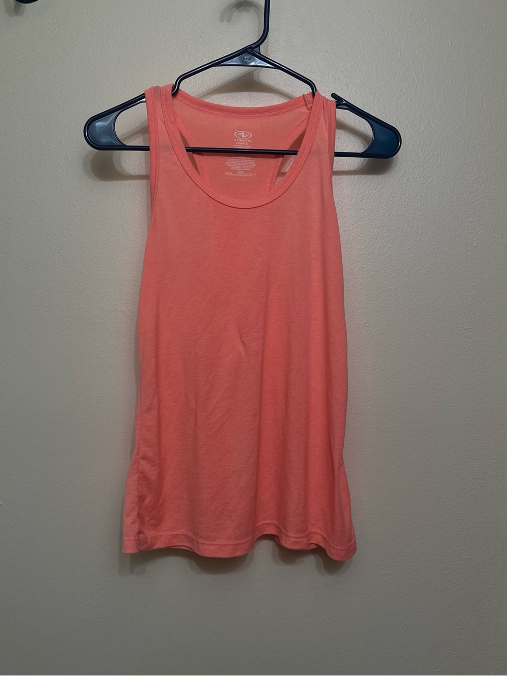 Athletic Works Coral-Orange Racerback Tank